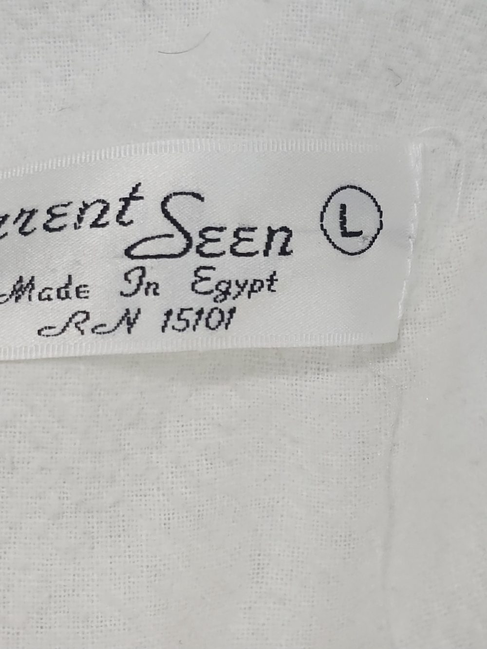 Vtg Current Seen Women L Cream Nylon Jacket Cotton Lined Snap Front Puff Sleeve - Picture 7 of 11